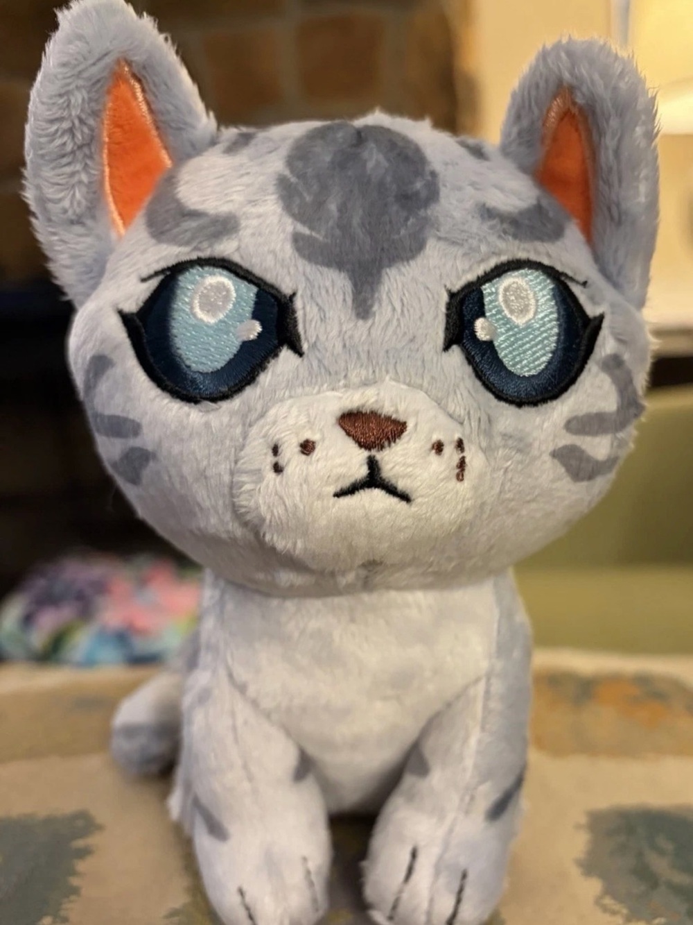 Warrior Cats Gray Tabby Cat Plush Official Bonkers Toy Co Collectible